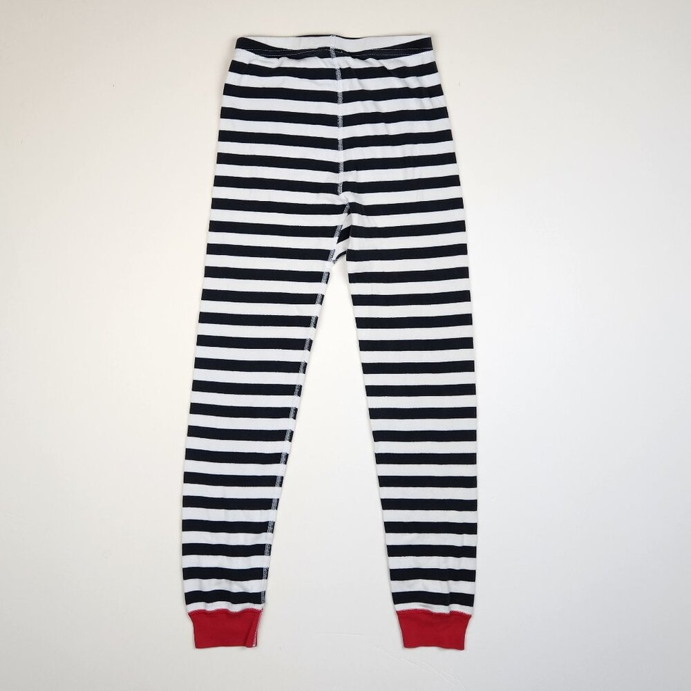 Hanna Andersson Disney Blue White Striped Pajama Pants sz US 10 140cm - Picture 2 of 7